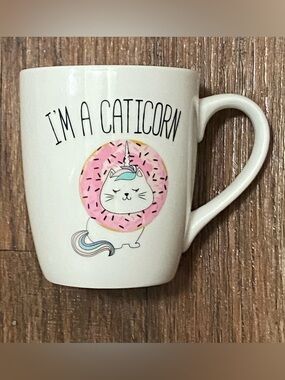 Winifred & Lily Ceramic Coffee Mug Cup I’m A Caticorn Cat Unicorn 4.5”H Kawaii